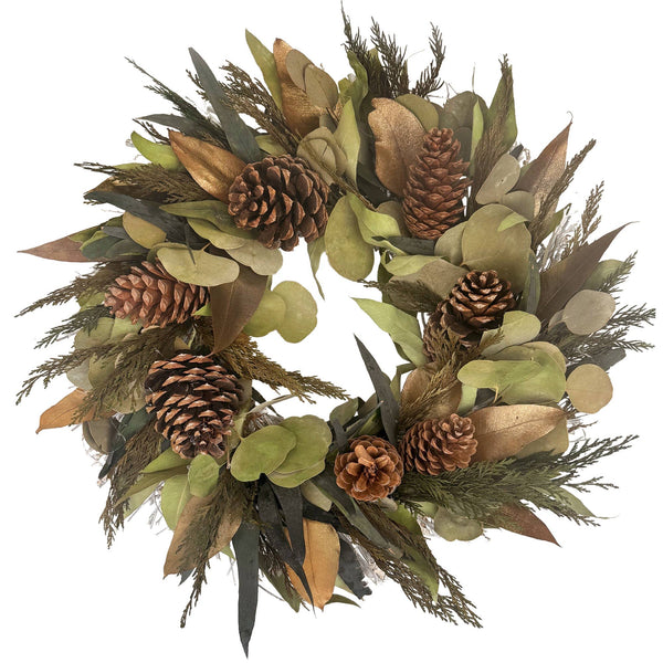 Gold Patina Wreath - Stone Hollow Farmstead