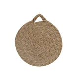 Round Woven Natural Trivets with Handle - Stone Hollow Farmstead
