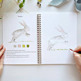 Animals watercolor workbook - Stone Hollow Farmstead