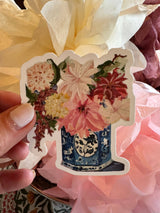 Delft Floral Sticker