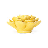 Buttercup Yellow Gay Paree Peony Ceramic Wall Flower side view at Stone Hollow Farmstead