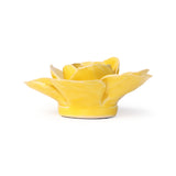 Buttercup Yellow Elegance Ranunculus Ceramic Wall Flower side view at Stone Hollow Farmstead