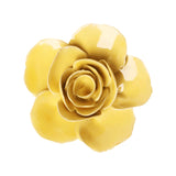 Buttercup Yellow Elegance Ranunculus Ceramic Wall Flower front view at Stone Hollow Farmstead
