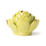 Chartreuse Queen Protea Ceramic Wall Flower side view at Stone Hollow Farmstead
