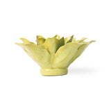 Chartreuse Tiger Lily Ceramic Wall Flower side view at Stone Hollow Farmstead