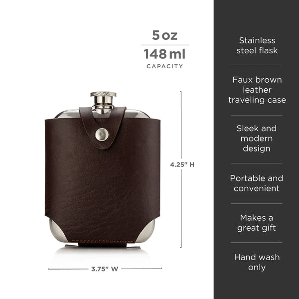 Flask + Traveling Case - Stone Hollow Farmstead