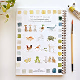 Animals watercolor workbook - Stone Hollow Farmstead