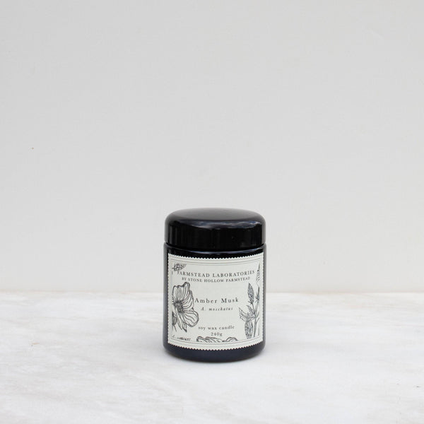 Amber Musk | Soy Wax Candle - Stone Hollow Farmstead