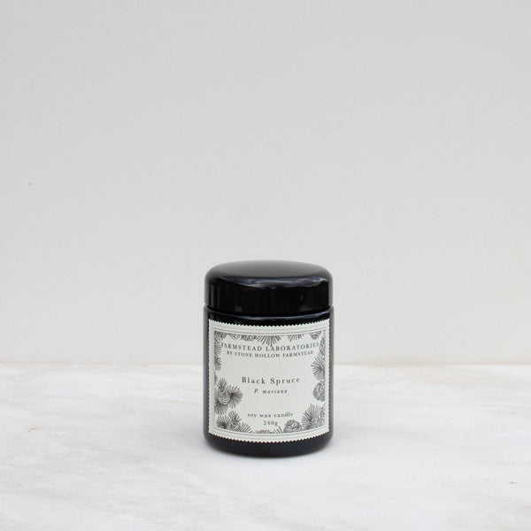 Black Spruce | Soy Wax Candle - Stone Hollow Farmstead