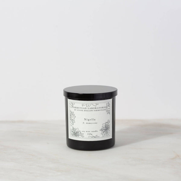 Nigella Candle - Stone Hollow Farmstead