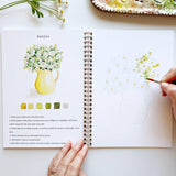 Flowers watercolor workbook Stone Hollow Farmstead Emily Lex