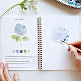 Flowers watercolor workbook Stone Hollow Farmstead Emily Lex