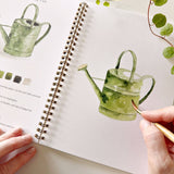 Garden watercolor workbook - Stone Hollow Farmstead Emily Lex