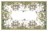 Italian Bunny Garden Tablecloth Tessitura Toscana Telerie Stone Hollow Farmstead