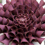 Violet Blue Cornel Dahlia Ceramic Wall Flower styled with coordinating ceramic flowers at Stone Hollow Farmstead