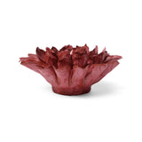 Blush Pink Star Dahlia Ceramic Wall Flower side view at Stone Hollow Farmstead