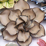 Latte Daffodil Ceramic Wall Flower styled with coordinating ceramic flowers at Stone Hollow Farmstead