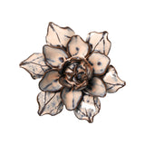 Pink Blue Columbine Ceramic Wall Flower front view at Stone Hollow Farmstead