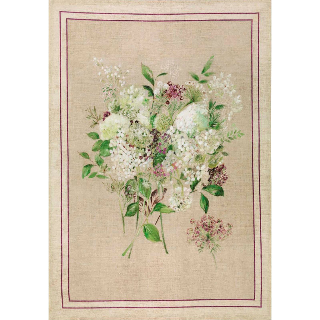 TESSITURA TOSCANA La Vie en Rose Tea Towel