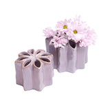 Misty Ceramic Flower Vase Mauve Medium at Stone Hollow Farmstead