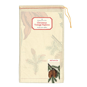 Vintage Napkin | Christmas Botanica - Stone Hollow Farmstead