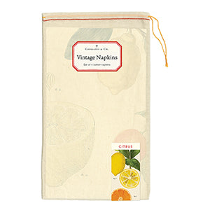 Vintage Napkin | Citrus - Stone Hollow Farmstead