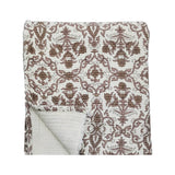 Botanical Print Cotton Throw, Stone Hollow Farmstead