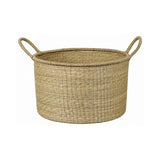 Natural Woven Catering Carryall, Large, Stone Hollow Farmstead