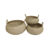 Natural Woven Carolina Basket collection, Stone Hollow Farmstead
