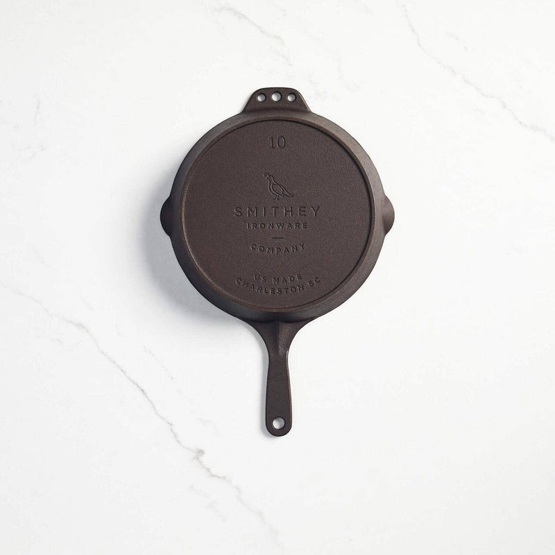 No. 10 Cast-Iron Skillet by Smithey Ironware Co.