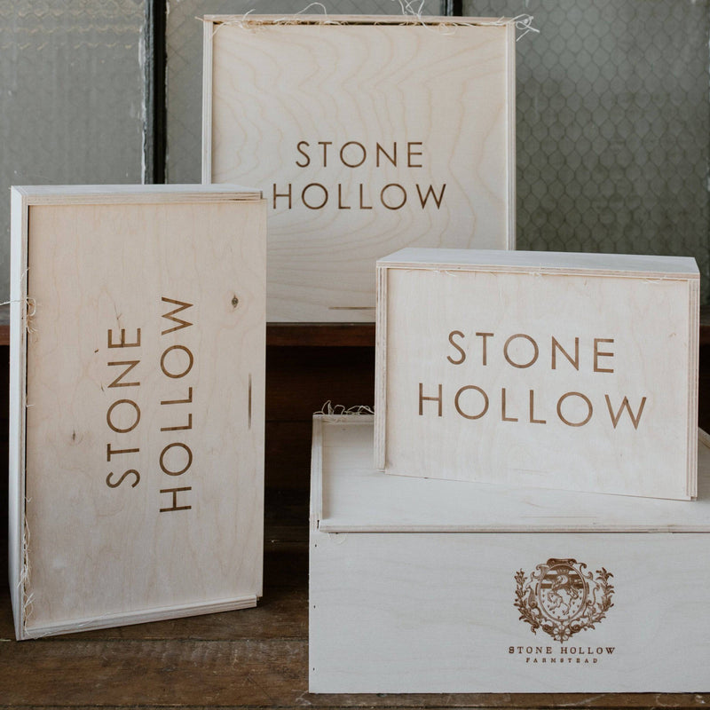 Branded Wooden Gift Box - Stone Hollow Farmstead