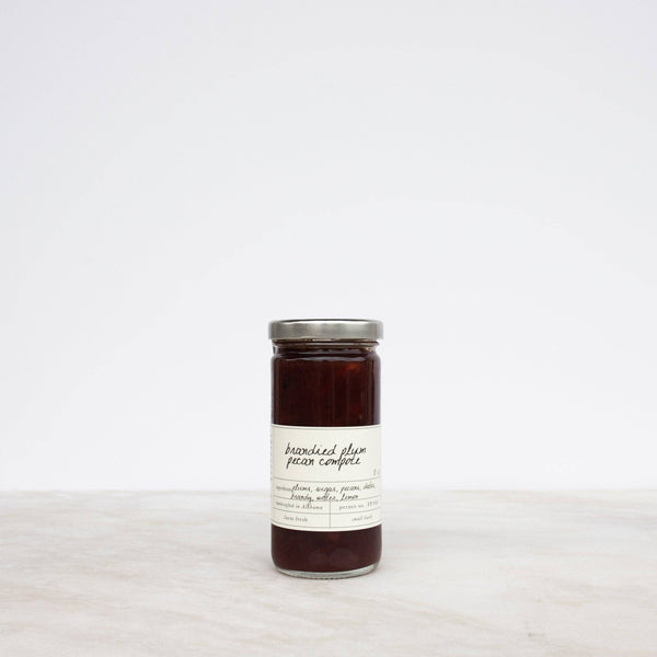 Brandied Plum + Pecan Compote - Stone Hollow Farmstead