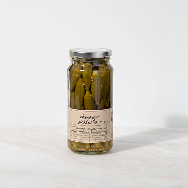 Champagne Pickled Okra - Stone Hollow Farmstead