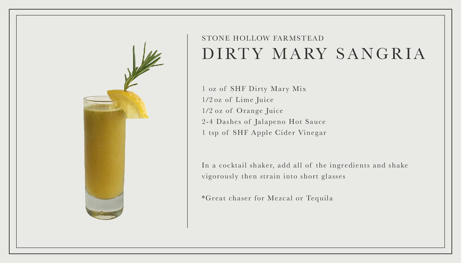 Dirty Mary Mix – Stone Hollow Farmstead