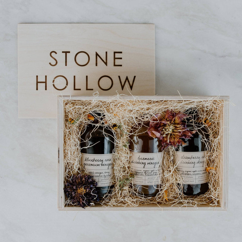 Drinking Vinegars Trio Gift Box - Stone Hollow Farmstead