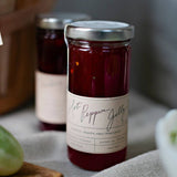 Hot Pepper Jelly - Stone Hollow Farmstead, "spicy jelly for cheese," "farm-fresh pepper jelly," homemade pepper jelly," "pepper jelly for glaze," "pepper jelly charciterie," 