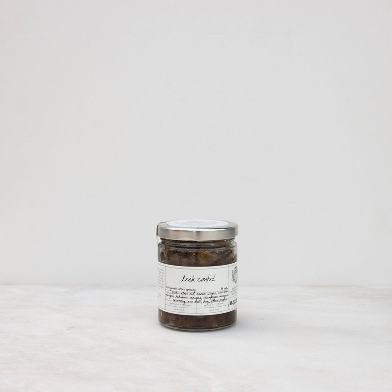 Leek Confit - Stone Hollow Farmstead