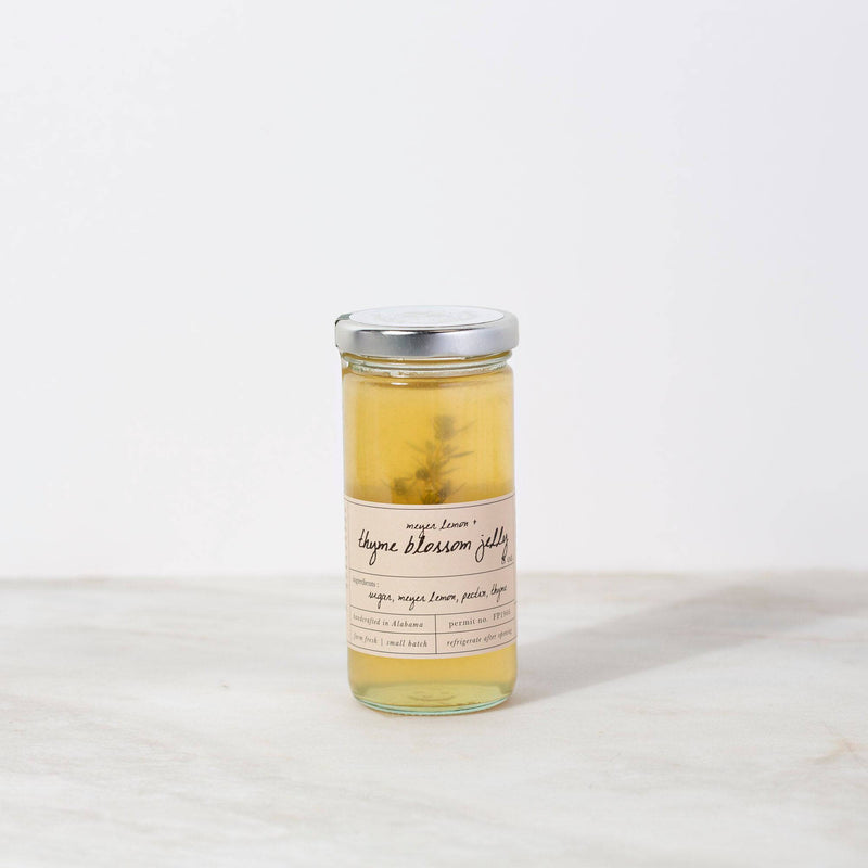 Meyer Lemon and Thyme Blossom Jelly - Stone Hollow Farmstead