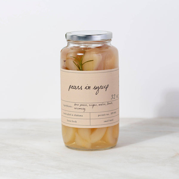 Pears in Syrup - Stone Hollow Farmstead