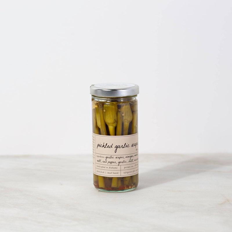 Pickled Garlic Scapes - Stone Hollow Farmstead