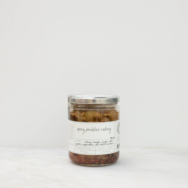 Pickled Spicy Celery - Stone Hollow Farmstead
