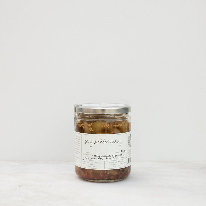 Pickled Spicy Celery - Stone Hollow Farmstead