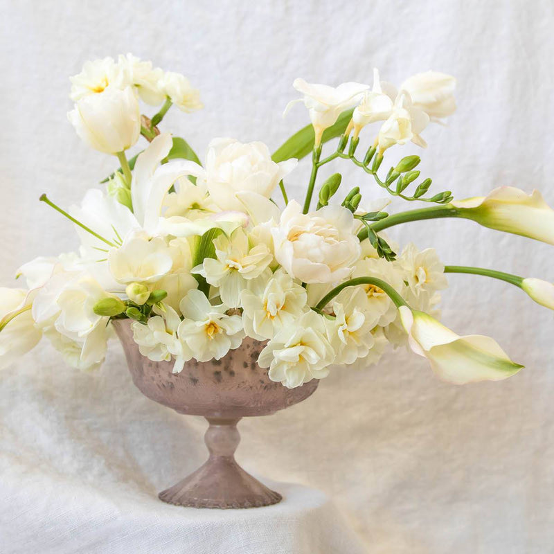 Spring Compote Arrangement - Stone Hollow Farmstead
