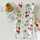 strawberries tea towel Emily lex studio stone hollow farmstead