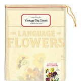 Natural Cotton Tea Towel | Language Of Flowers