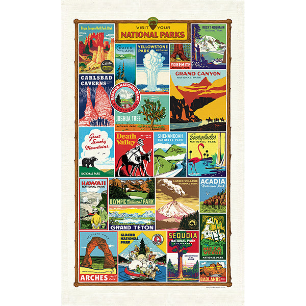 Natural Cotton Tea Towel | National Parks