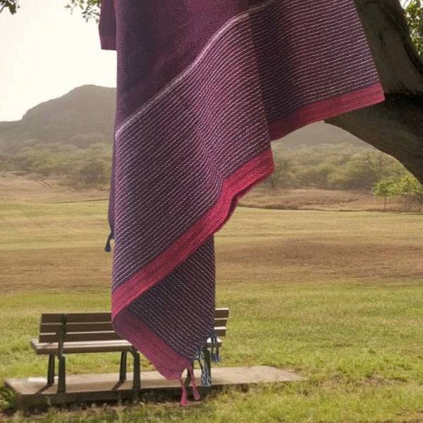 Burgundy Turkish Towel - Stone Hollow Farmstead