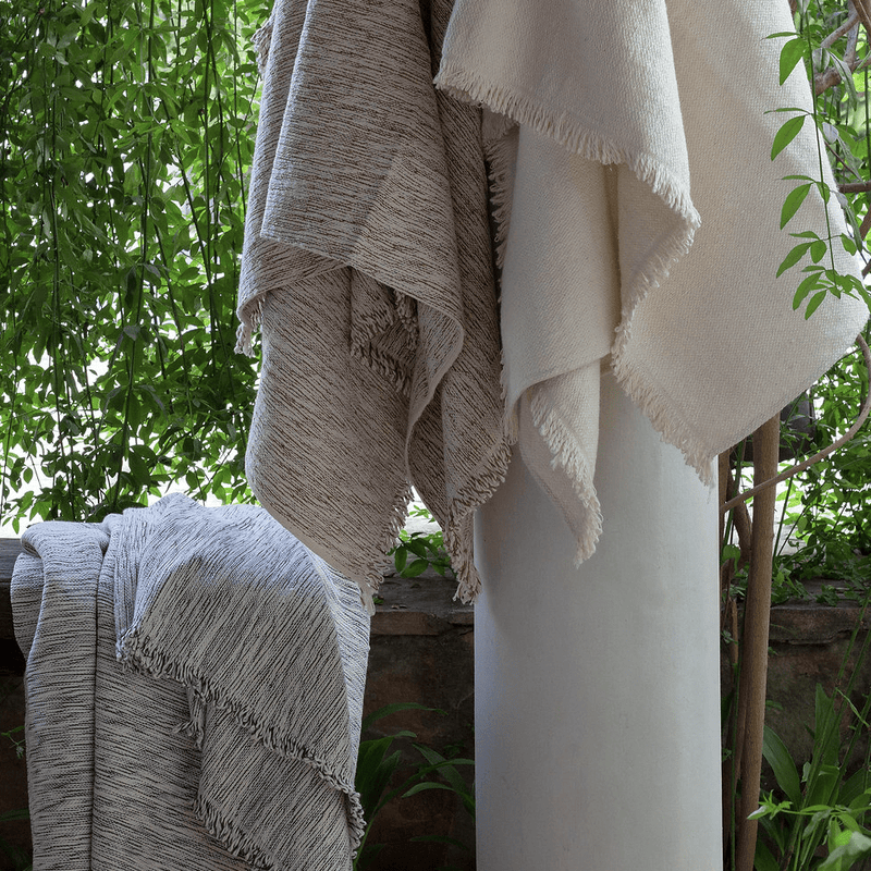 Raw Cotton Blankets - Stone Hollow Farmstead